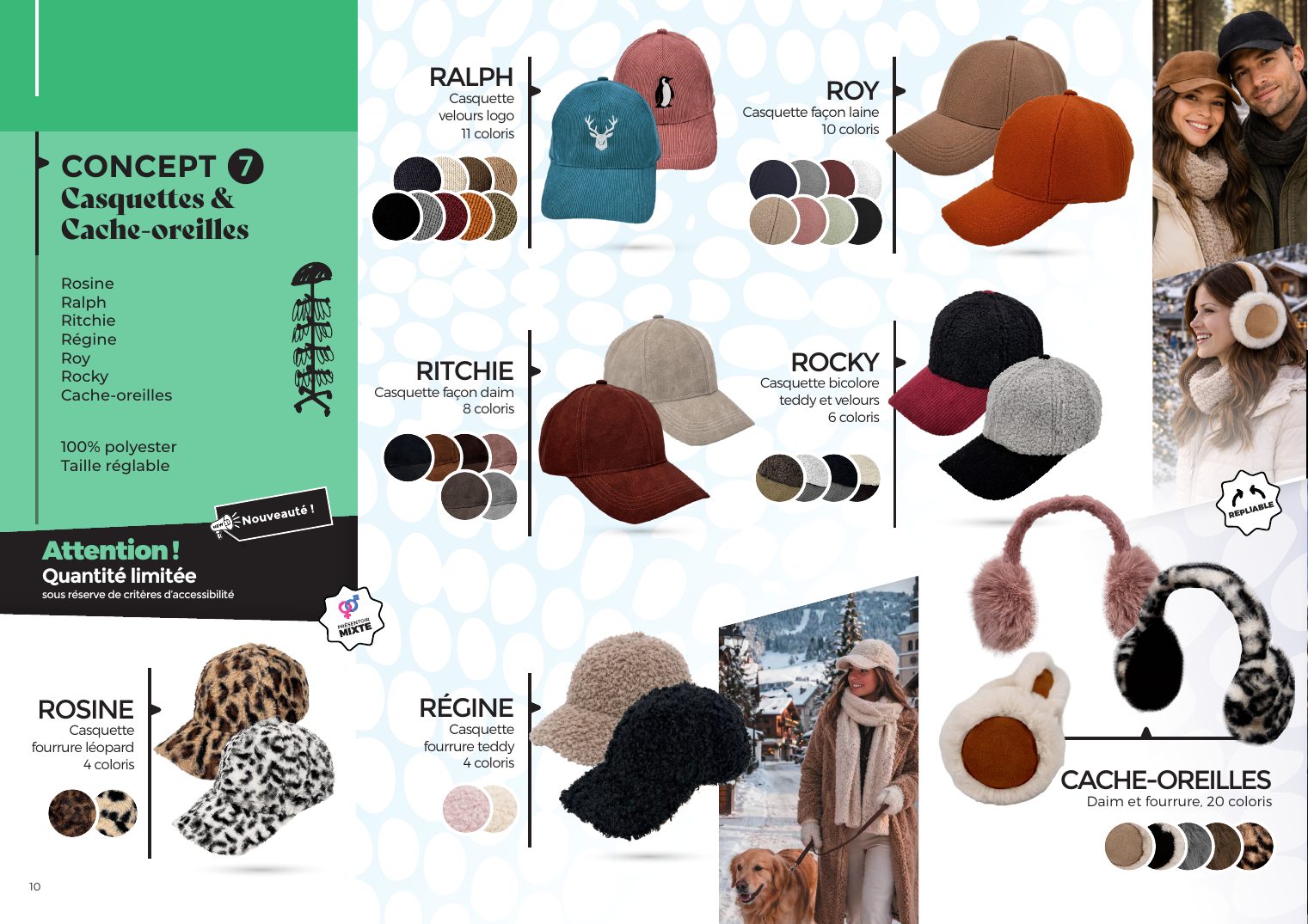 Casquettes et cache-oreilles