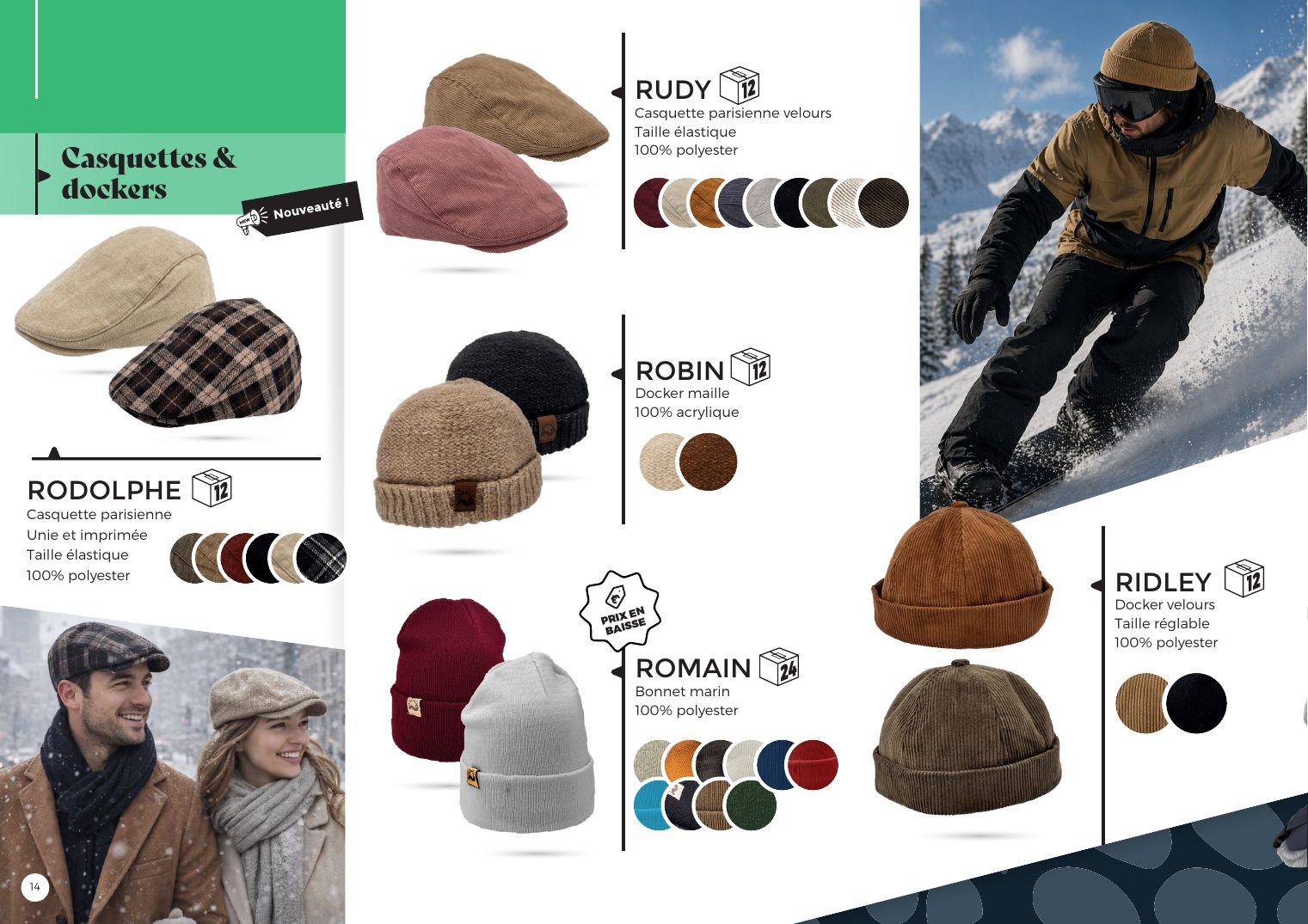 Casquettes et dockers