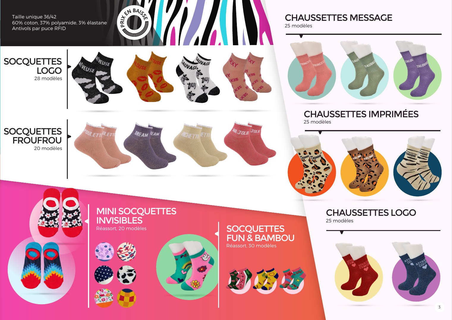 Page Dépôt-vente : chaussettes et socquettes