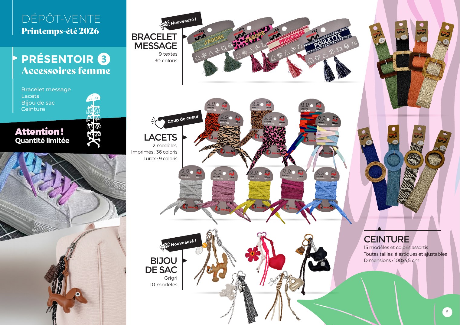 Page Dépôt-vente : accessoires femme