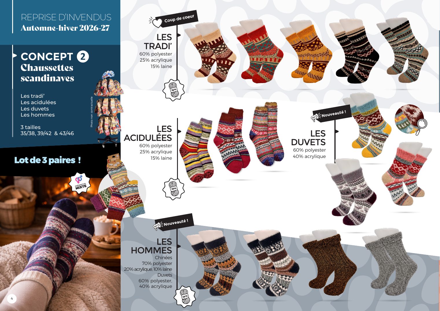 Chaussettes scandinaves
