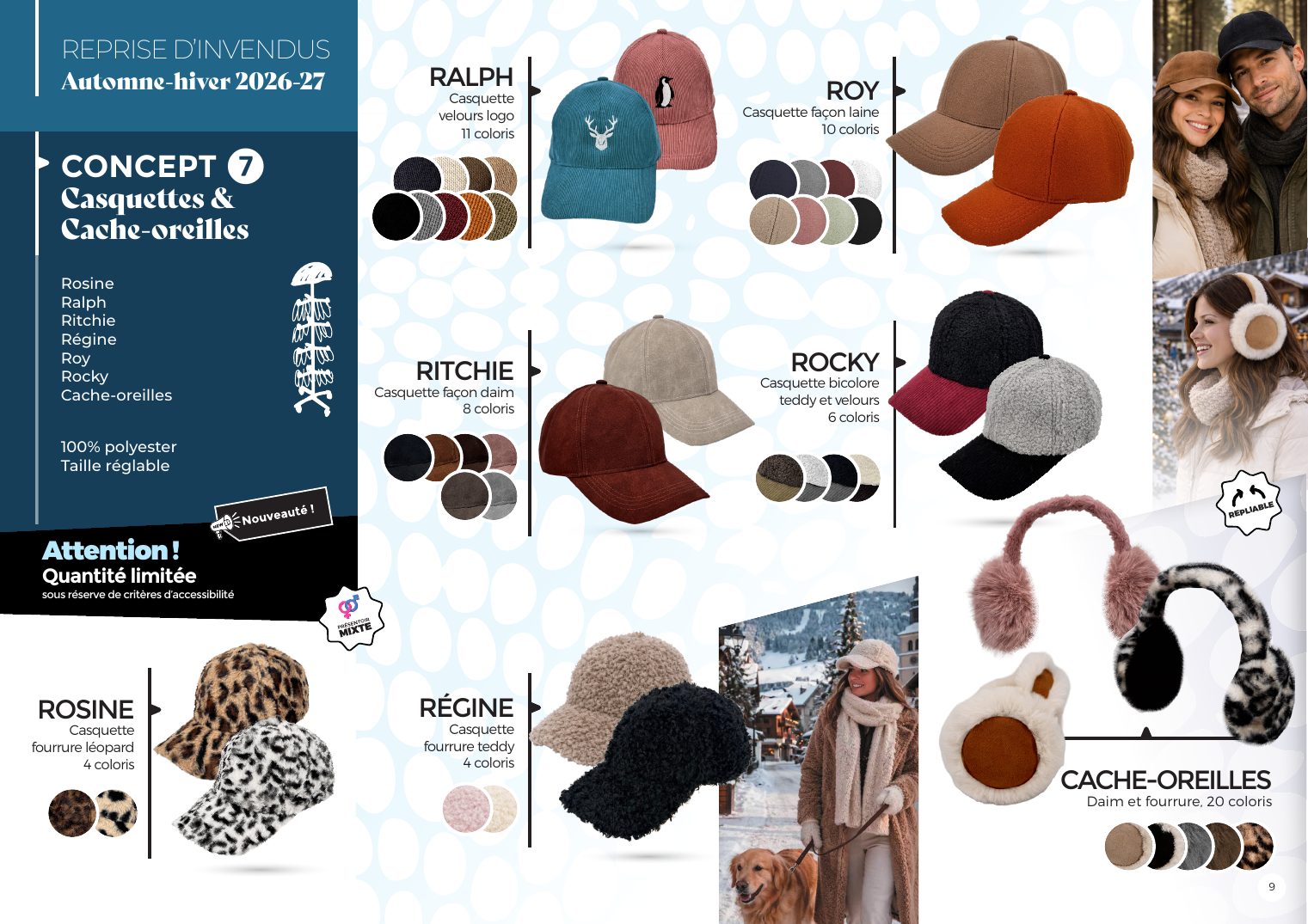 Casquettes et cache-oreilles