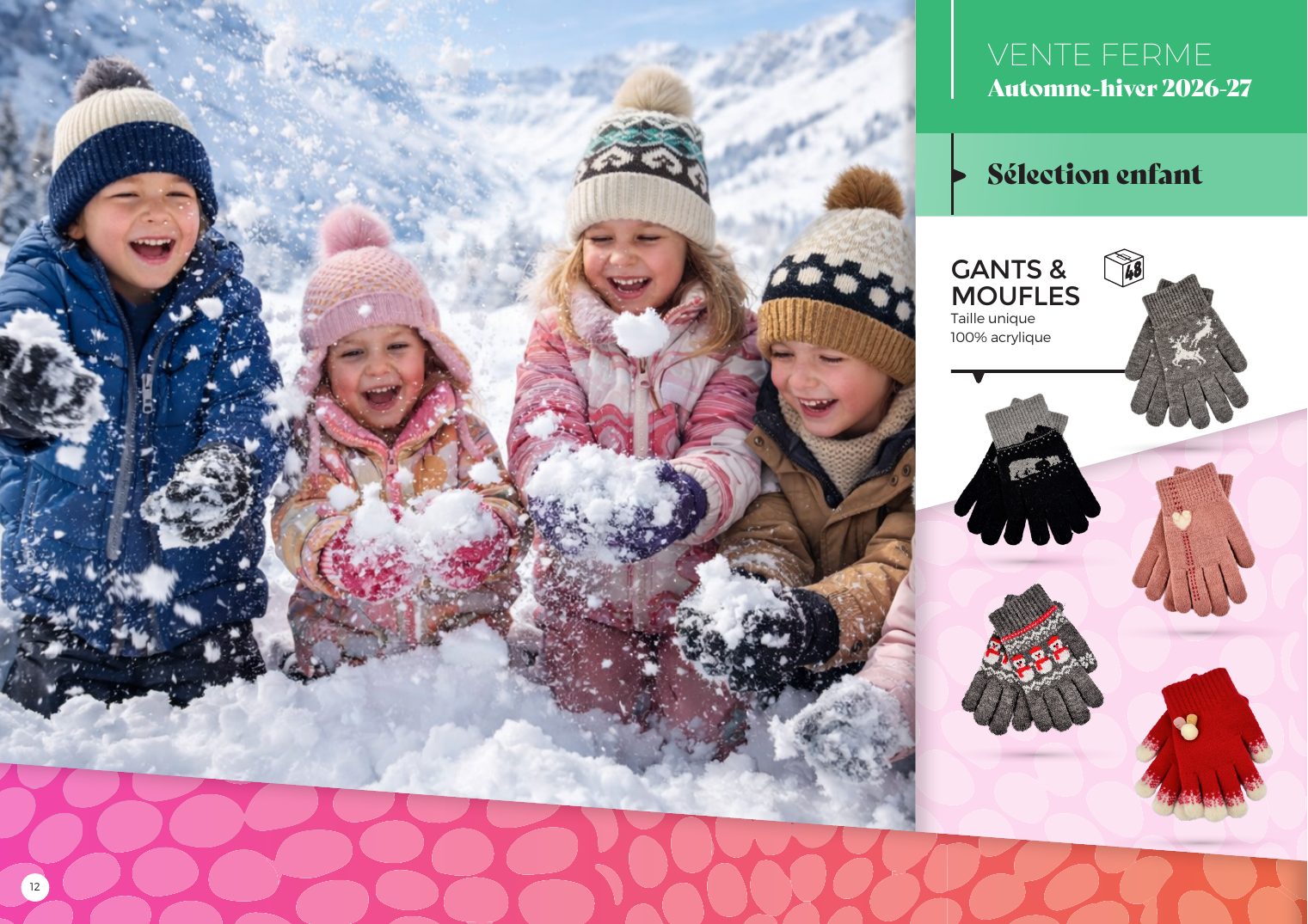 Sélection enfant, première page